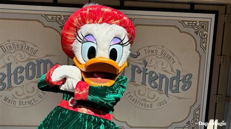 Daisy Duck Debuts New Holiday Outfit at Disneyland