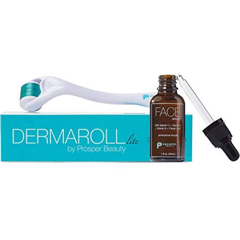 Derma Roller Microneedle Vitamin C Serum Kit Dermaroll Lite C By