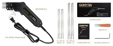 GONYTIA KD 5 Three Blades Hot Knife Foam Cutter