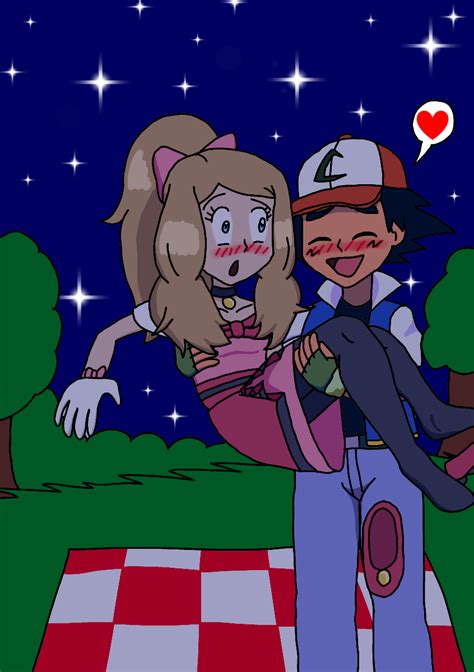 Ash Carrying Serena By Serenashowcase On Deviantart Romantic Dream Romantic Deviantart