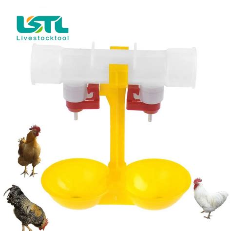 16 Pcs Lot Automatic Poultry Chicken Drinking Cups Chicken Double Hanging Cup Automatic Waterer