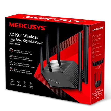 Roteador Mercusys Wireless Gigabit Dual Band Ac Mbps