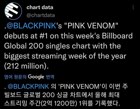 Theqoo Blackpink Billboard Global Listesinde Numara Olan Ilk K Z Grubu Ft Hot