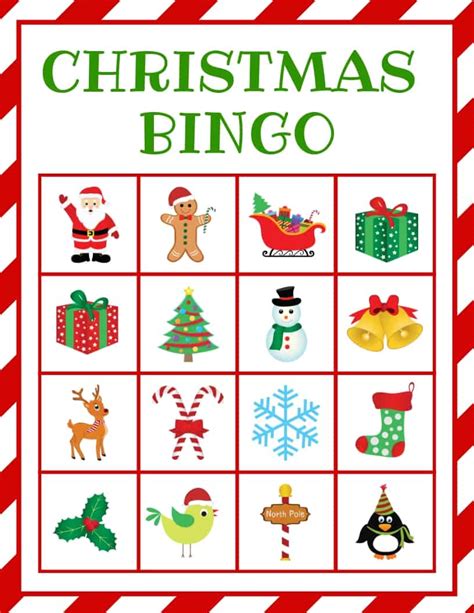 Christmas BINGO - Free Printable - Just What We Eat