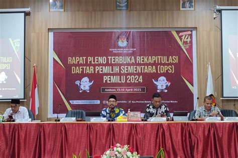 Kpu Maluku Tetapkan Juta Warga Masuk Dps Siwalima