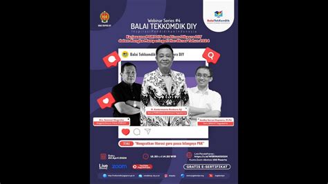 WEBINAR BALAI TEKKOMDIK 2024 4 MENGUATKAN LITERASI GURU PASCA