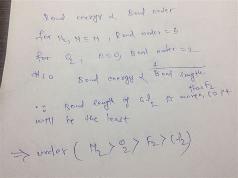 The correct increasing order of bond dissociation energy N2, O2, F2 ...