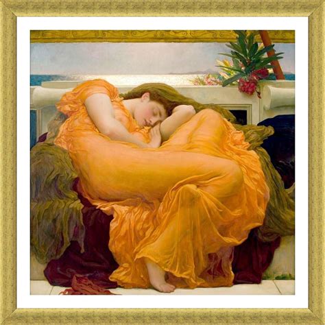 Amazon Alonline Art Flaming June By Frederic Leighton Gold