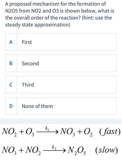 Solved A Proposed Mechanism For The Formation Of N From Chegg