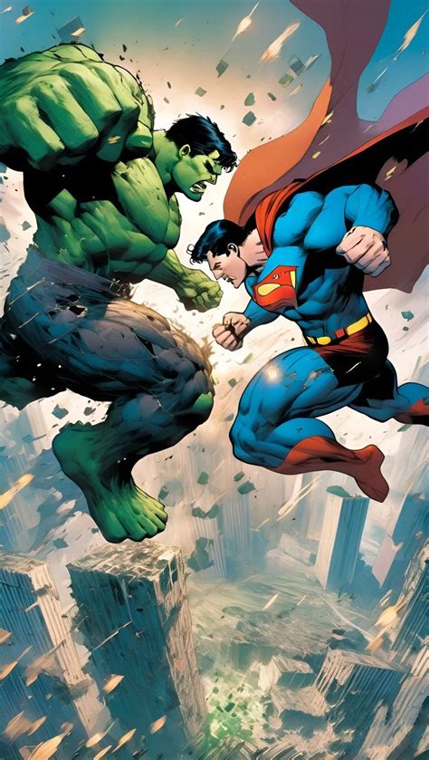 Superman vs hulk | Marvel and dc crossover, Superman characters ...