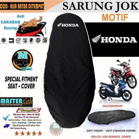 COVER SARUNG JOK MOTOR HONDA VARIO BEAT GENIO SPACY SCOOPY PCX ADV