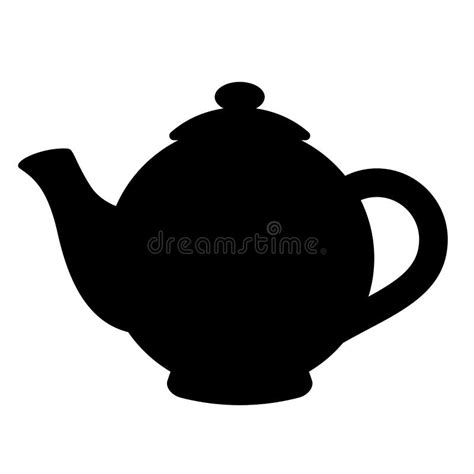 Tea Pot Silhouette Stock Illustration Illustration Of Plate