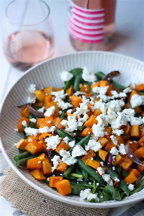 Pumpkin Feta And Spinach Salad The Home Cook S Kitchen