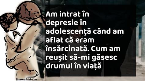 Am intrat în depresie în adolescență când am aflat că eram gravidă