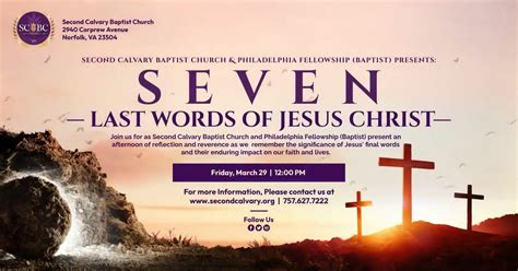 Seven Last Words of Jesus Christ | SCBC