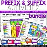 Prefix And Suffix Reading Comprehension Passages Bundle By Missing