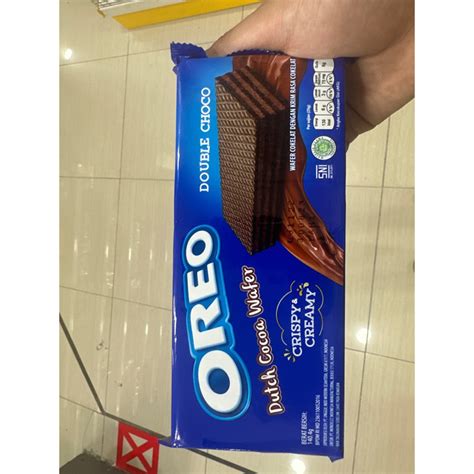 Oreo Double Choco Wafer Vanilla Wafer Dutch Cocoa Wafer 140g Shopee