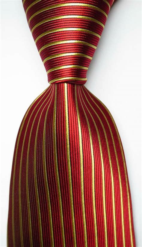 New Classic Striped Jacquard Woven Silk Men S Tie Necktie Ebay