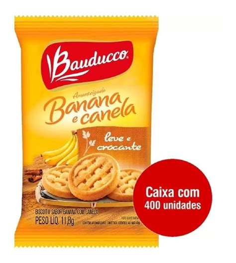 Biscoito Amanteigado Banana Canela Bauducco Caixa Sach S Frete Gr Tis