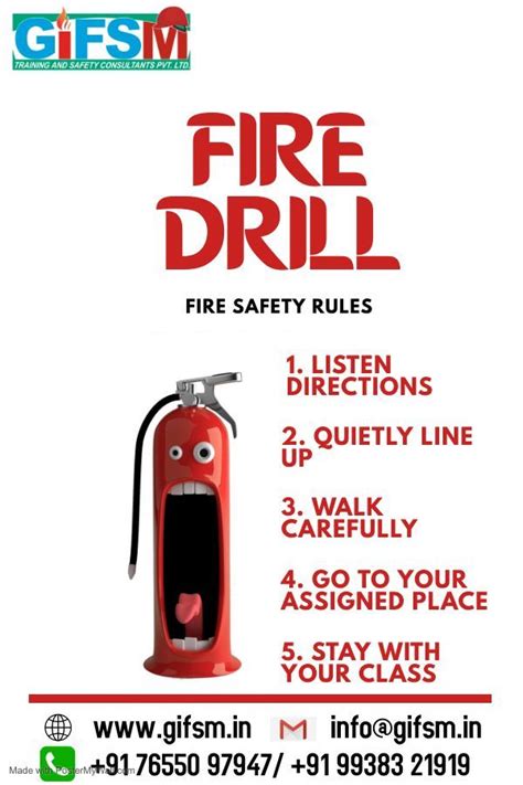 Fire Drill Safety Rules