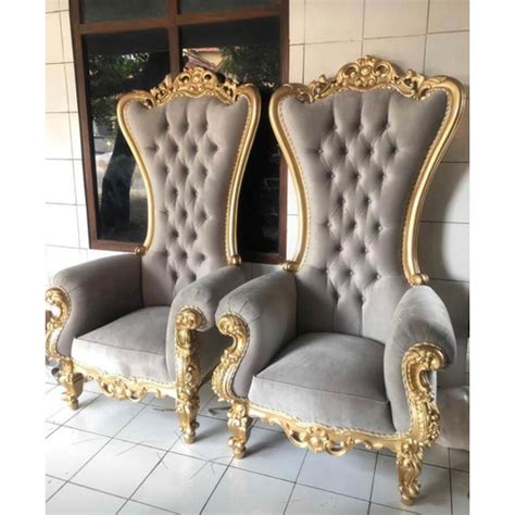 Jual Kursi Syahrini Ratu Princes Single Sofa Manten Pelaminan Raja Tamu