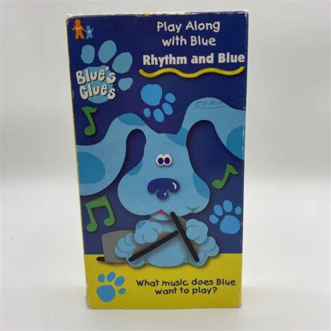 BLUES CLUES RHYTHM And Blue VHS Video Tape 1999 Play Along With Blue