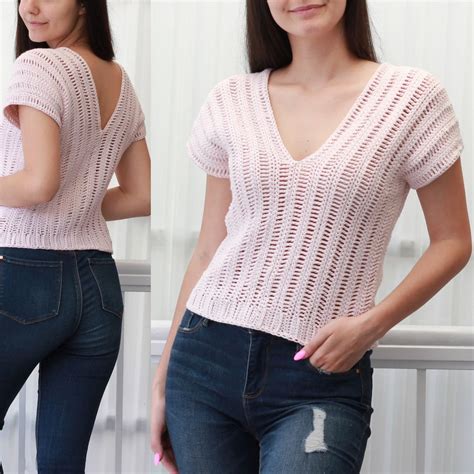 Crochet Pattern Lydia Crochet Top Pattern Women Crochet Pattern Crop