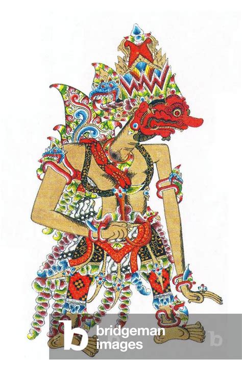 Image Of Indonesia Wayang Kulit Shadow Puppet Figure From The