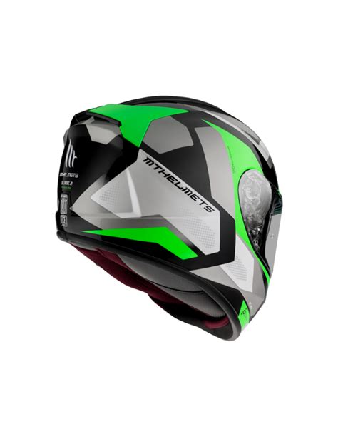 Mt Helmets Casco Integral Blade Sv Finishline Verde Motos Omar Boutique