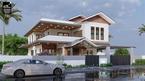 Villa With A Sloped Roof Embracing Traditional House Design