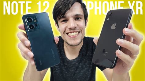 REDMI NOTE 12 vs IPHONE XR Comparativo Qual é MELHOR Melhor CÂMERA