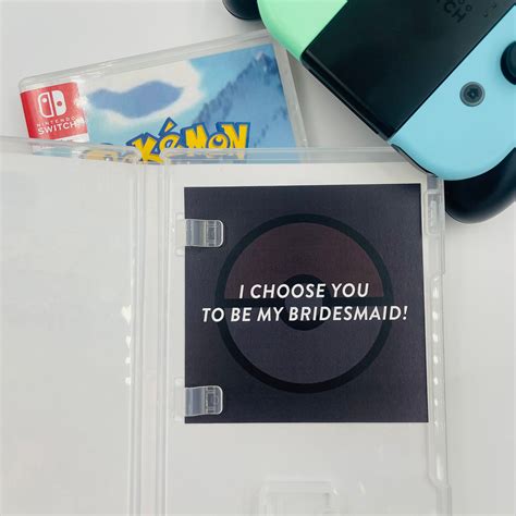 Custom Pokémon Inspired Proposal Card Video Game Bridesmaid - Etsy