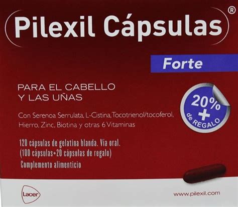 Pilexil Cápsulas Forte Para Uñas Y Caída Del Cabello 100 Cápsulas