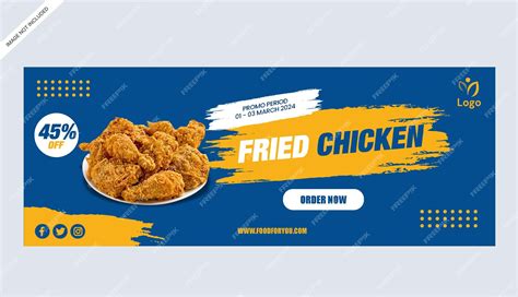 Premium Vector Fried Chicken Food Banner Store Print Promotional