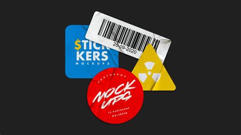 Free Round Sticker Mock Up PSD Template PsFiles