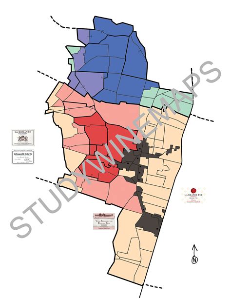 Vosne-romanee & Echezeaux Wine Map - Etsy