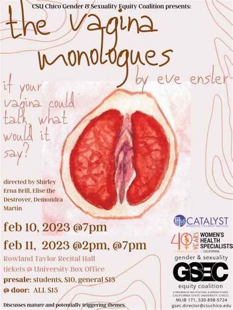 V Days The Vagina Monologues Womens Health Specialists Womens Health Specialists