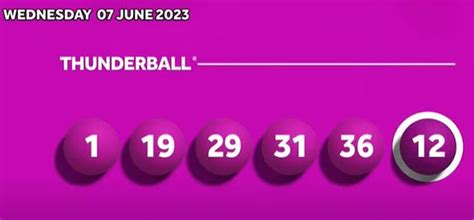 National Lottery Results Winning Lotto And Thunderball Numbers For