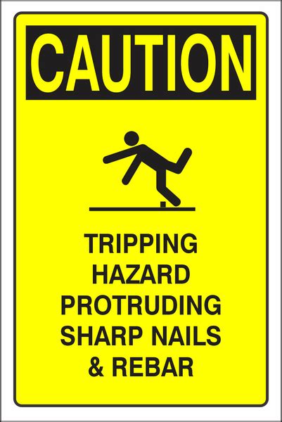 Caution Tripping Hazard Safety Sign Cau110 Safety Sign Online