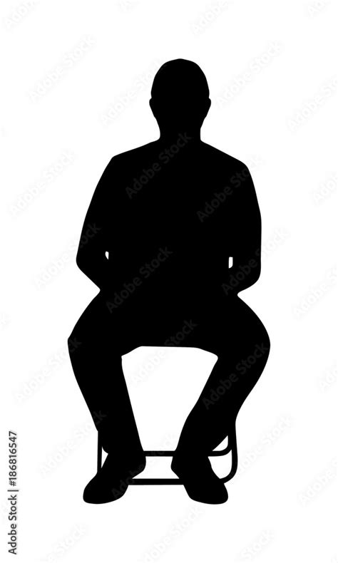 Person Sitting Silhouette