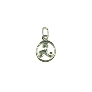 Triskell Argent Entourage Rond Pendentif Triskel Triskele