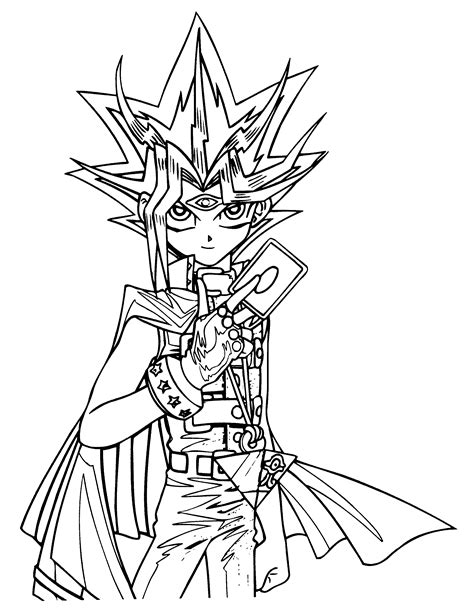 Coloriages Yu Gi Oh Dessins Animés Coloriages à imprimer