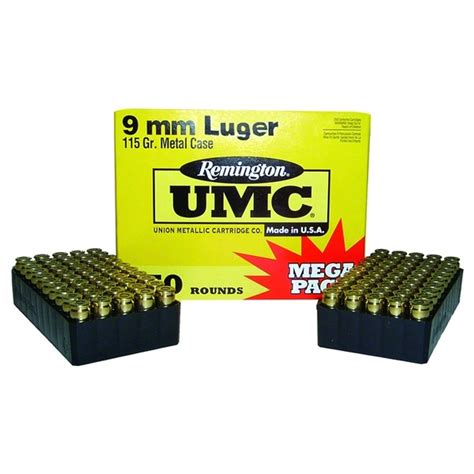 Remington 9mm 115 Grain Ammo L9mm3a