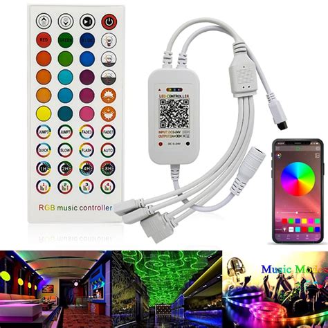 Port Rgb Bluetooth Controller Music Dimmer With Key Ir Remote