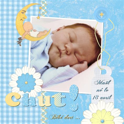 Modele Scrapbooking Bebe Fille