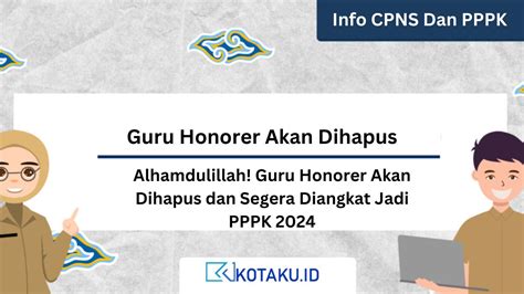 Guru Honorer Dihapus Dan Segera Diangkat Jadi Pppk