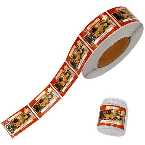 Gold Foil Hot Stamping Labels Custom Self Adhesive Labels Stickers
