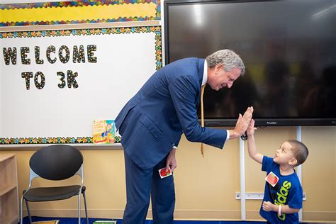 Mayor De Blasio Kicks Off New School Year With 3 K For All Expanding To