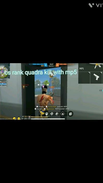 Quadra Kill With Mp5 In Cs Rank Mp5 Viral Shortsheadshot Youtube