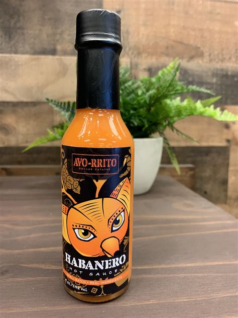 Habanero Hot Sauce Avo Rrito Street Cuisine